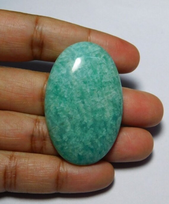 Natural Amazonite Cabochons,Loose stone,Gemstone Top Quality handmade Cabochons 100/%Natural Amazonite Beautiful Loose stone 101cts. 38X37 mm
