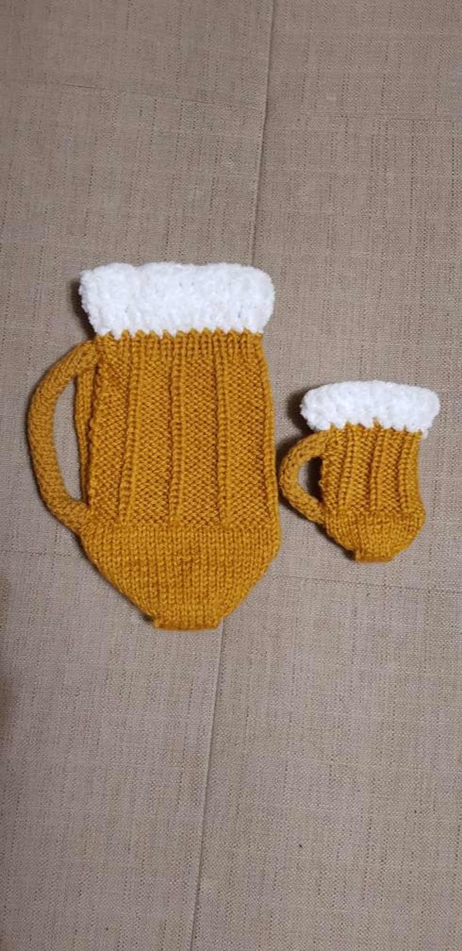 Crochet Baby Beer Mug Socks Daddy and Me Socks Knit Beer Socks Etsy