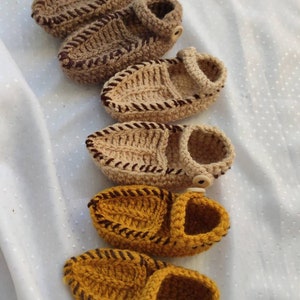 Crochet baby sleepers Serbian opanke Slippers Yugoslavia Balkan Opanke Serbian shoes Serbian baby shower gift Orthodox baby christening image 10
