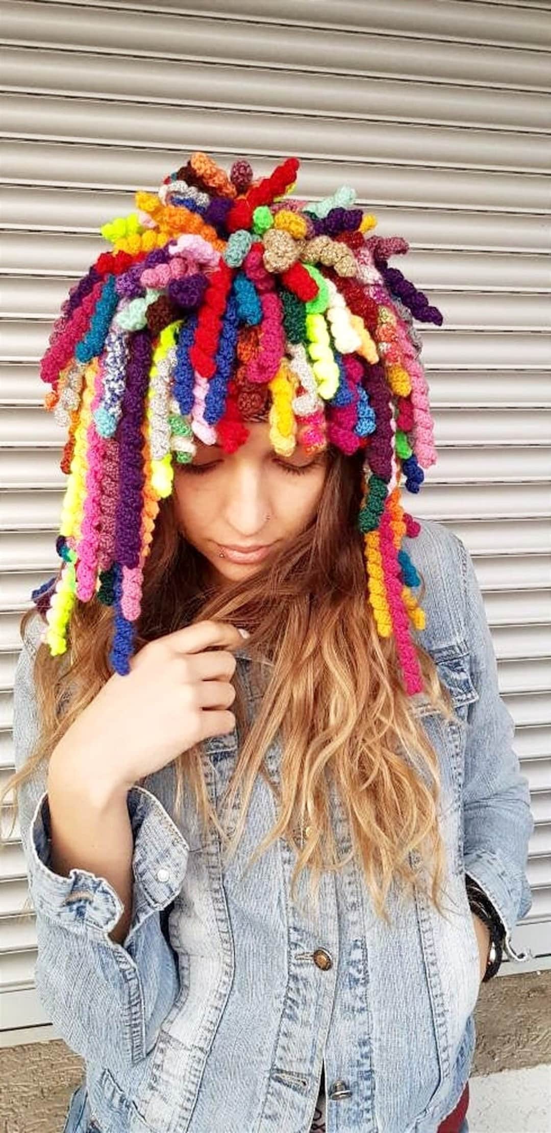 YEKEYI Outdoor Hat Wig Hat With Hair Ponytail Wig Baseball