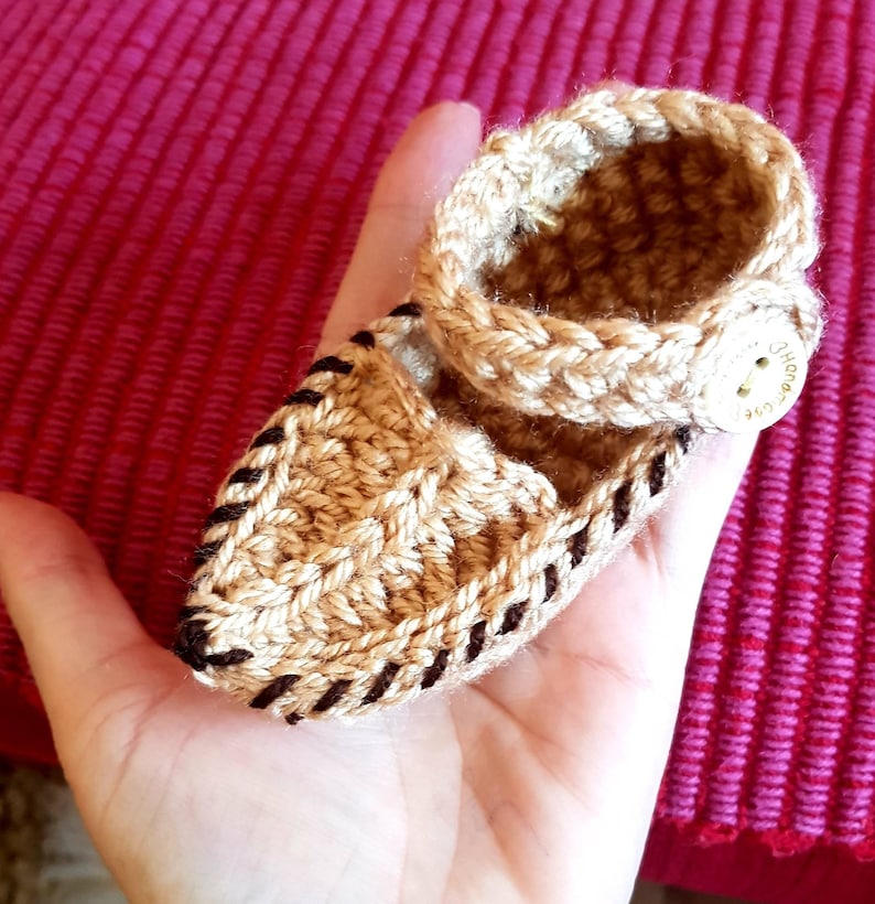 Crochet baby sleepers Serbian opanke Slippers Yugoslavia Balkan Opanke Serbian shoes Serbian baby shower gift Orthodox baby christening image 6