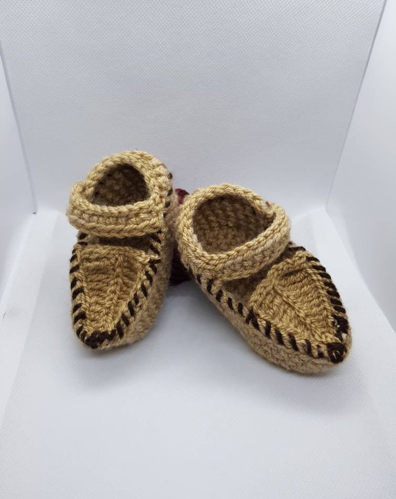 Crochet baby sleepers Serbian opanke Slippers Yugoslavia Balkan Opanke Serbian shoes Serbian baby shower gift Orthodox baby christening image 3