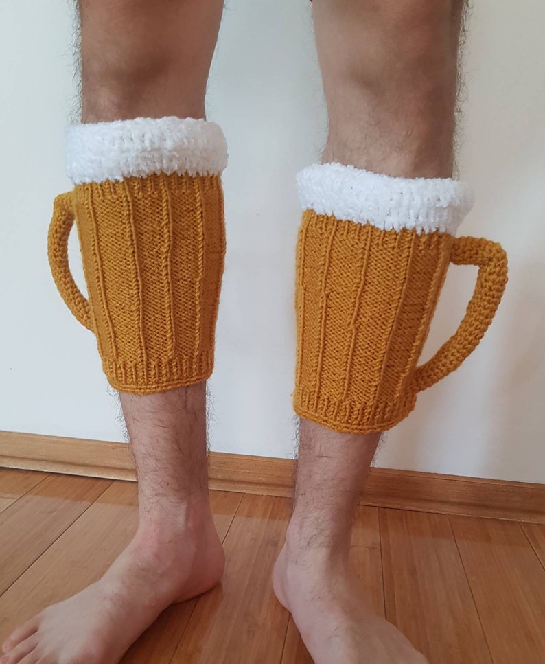 Crochet Beer mug Beer footles socks Beer leg warmers Bavarian Etsy