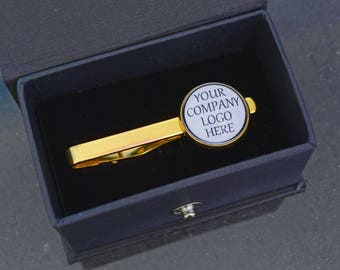 Custom logo Tie Clip / logo Tie bar / Personalised with your company logo / Personalised tie bar / Custom tie bar / Tie clips