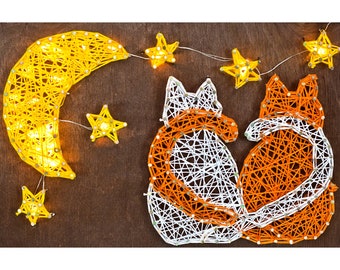 String Art Cat Etsy
