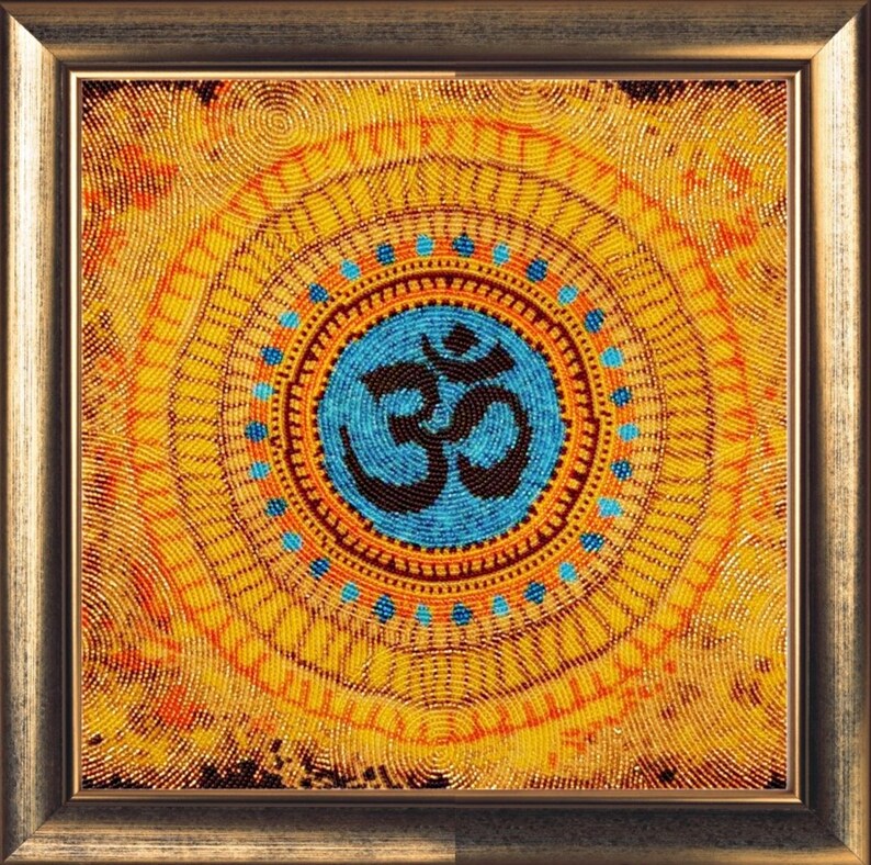 Healing D\u00e9cor Mandala Beadwork Mandala Wall Art Healing Mandala Kit Mandala Embroidery Mandala Kit Healing Art DIY Mandala Kit