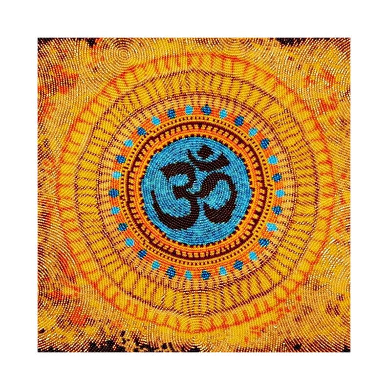 Healing D\u00e9cor Mandala Beadwork Mandala Wall Art Healing Mandala Kit Mandala Embroidery Mandala Kit Healing Art DIY Mandala Kit