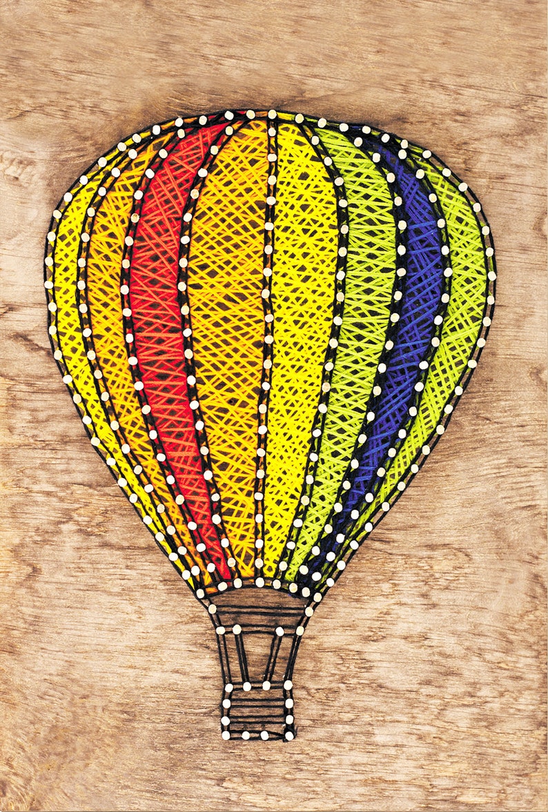 String Art Kit// Balloon String Art// Balloon Picture Kit// Etsy