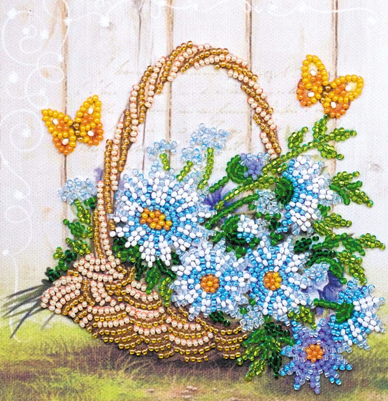 Small beadwork kit bead embroidery for beginners bead  etsy Small beadwork kit bead embroidery for beginners bead  etsy