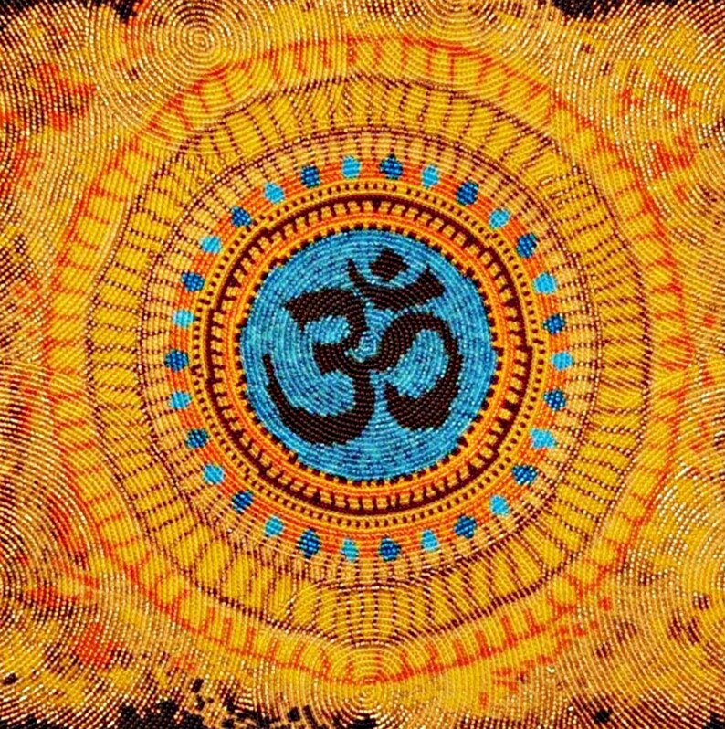 Healing D\u00e9cor Mandala Beadwork Mandala Wall Art Healing Mandala Kit Mandala Embroidery Mandala Kit Healing Art DIY Mandala Kit