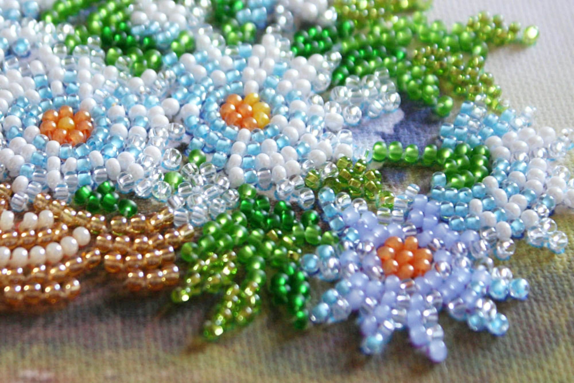 Floral Design Kit// Perlenstickerei für Anfänger / / Floral Etsy