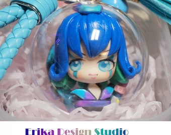 In Stock!Battle Boss Qiyana llavero - League of Legends Inspired Fan Art