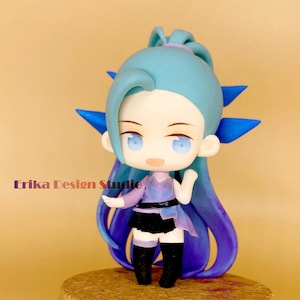 In stock! Handmade K/DA All Out Seraphine 3 Figure- League of Legends Inspired Fan Art