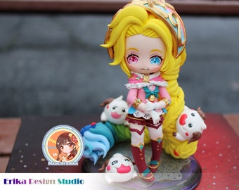 ¡En stock! Estatuilla de Zoe bendecida por el invierno - Fan Art inspirado en League of Legends