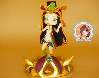 ¡En stock! Elegante figura hecha a mano de Phoenix Seraphine- Arte de fans inspirado en League of Legends