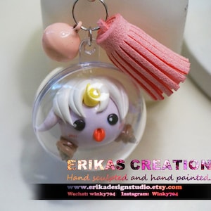 In Stock! Soraka-poro keychain - League of Legends Inspired