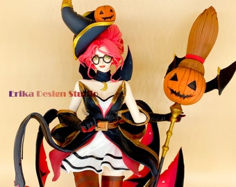 In Stock!Handmade Bewitching Janna Figure - League of Legends Inspired Fan Art