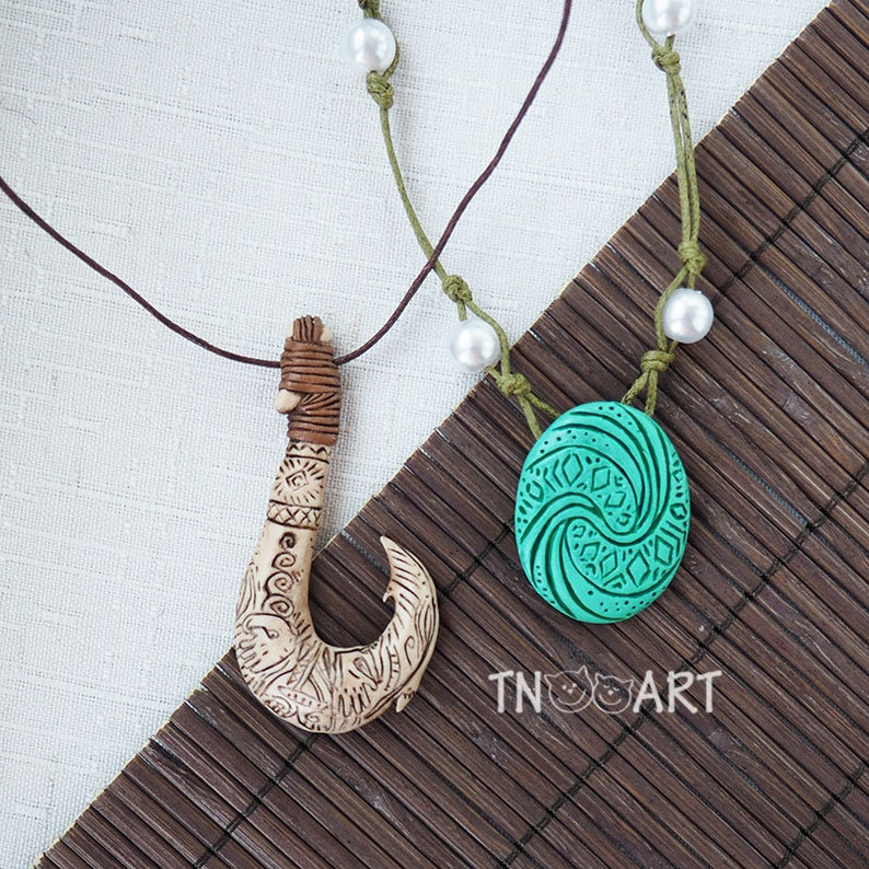 Maui Necklace / Maui fish hook Pendant Moana Disney / Etsy