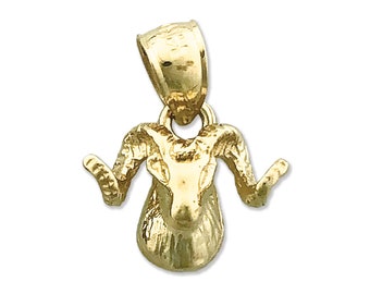 Vintage Rams Head Charm Estes Park Colorado Animal Jewelry for Charm Bracelets Sterling Silver Ram Head Charm or Pendant