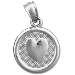 Rhodium Plated 925 Sterling Silver Seven Wishes Love Charm
