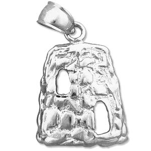 Rhodium Plated 925 Sterling Silver Sugar Mill Charm
