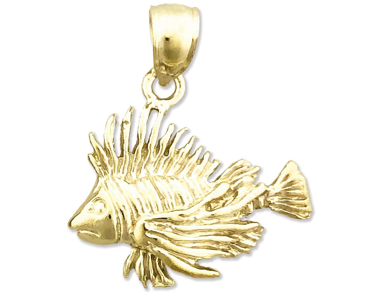 ヴィンテージ　14K　14金　ゴールド　魚チャーム　ジュエリー 14Kゴールドライオンフィッシュチャーム - Etsy 日本