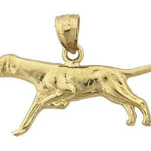 Colgante de oro de 14 quilates con puntero de 30 mm