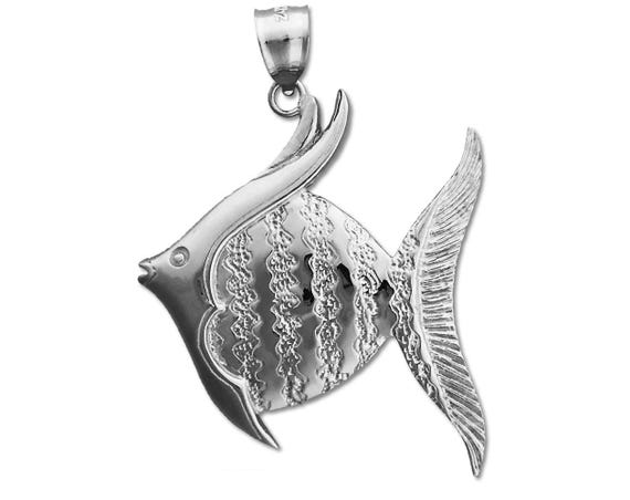 2 Pendentifs Poissons Articulés En Argent - 5cm Et 3,5cm