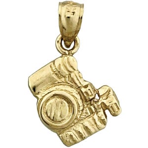 14K Gold Vintage Kamera Anhänger