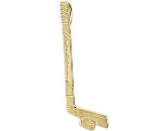 14K Gold Hockey Stick Pendant
