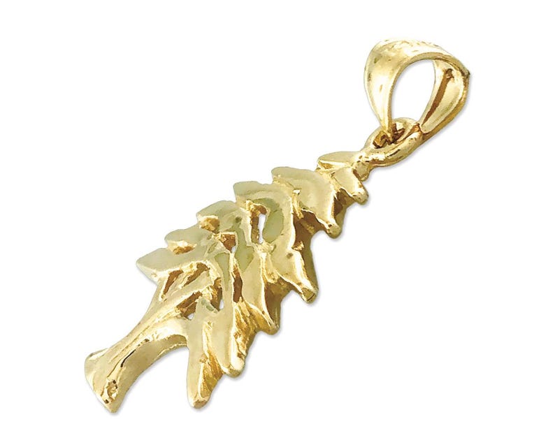 14K Gold Lebanon Cedar Tree Pendant image 4