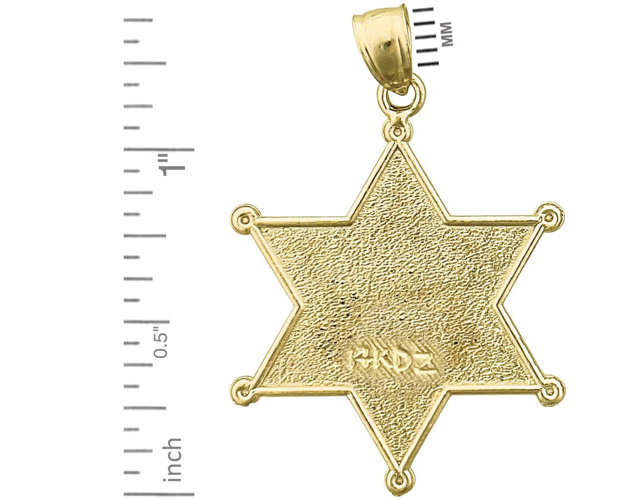 14K ゴールド バッジ　4g 本物保証 14Kゴールド保安官バッジペンダント - Etsy 日本
