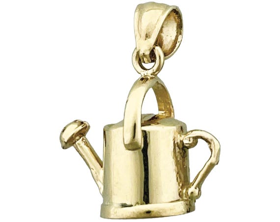 14K Gold 3D Gießkanne Charm