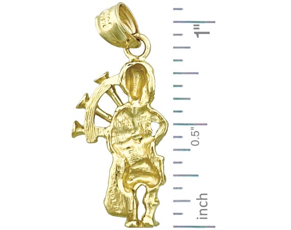 14k Yellow Gold 2-D BAGPIPES Charm 14k Yellow Gold 2-D BAGPIPES Charm