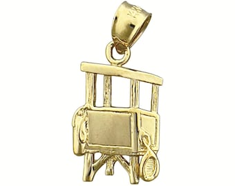 14K Gold Lifeguard Tower Charm