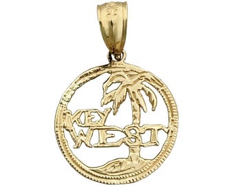 14K Gold Key West Island Charm