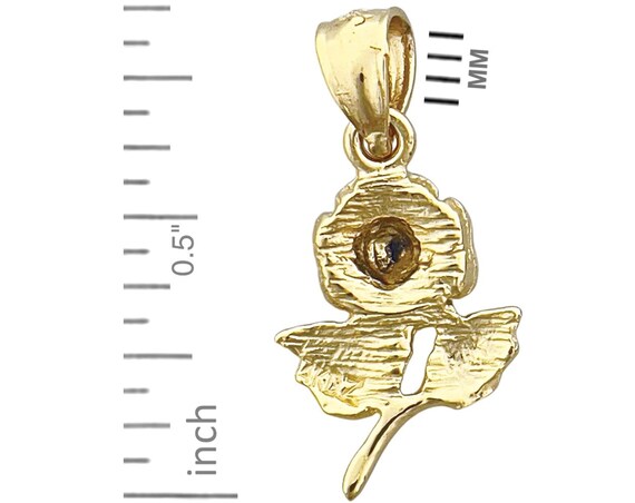 Quiges Ciondolo A Forma Di Fiore In Oro Rosa, 6 Mm, Con Zirconi, Per Bracciali In Pelle E Bracciali Endless - 3