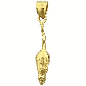 14K Gold 25MM Mouse Charm