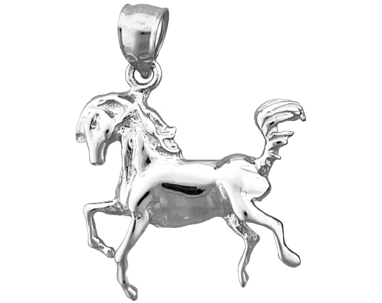 Details about New Polished Rhodium Plated 925 Sterling Silver 30MM Horse Charm Pendant Details about New Polished Rhodium Plated 925 Sterling Silver 30MM Horse Charm Pendant