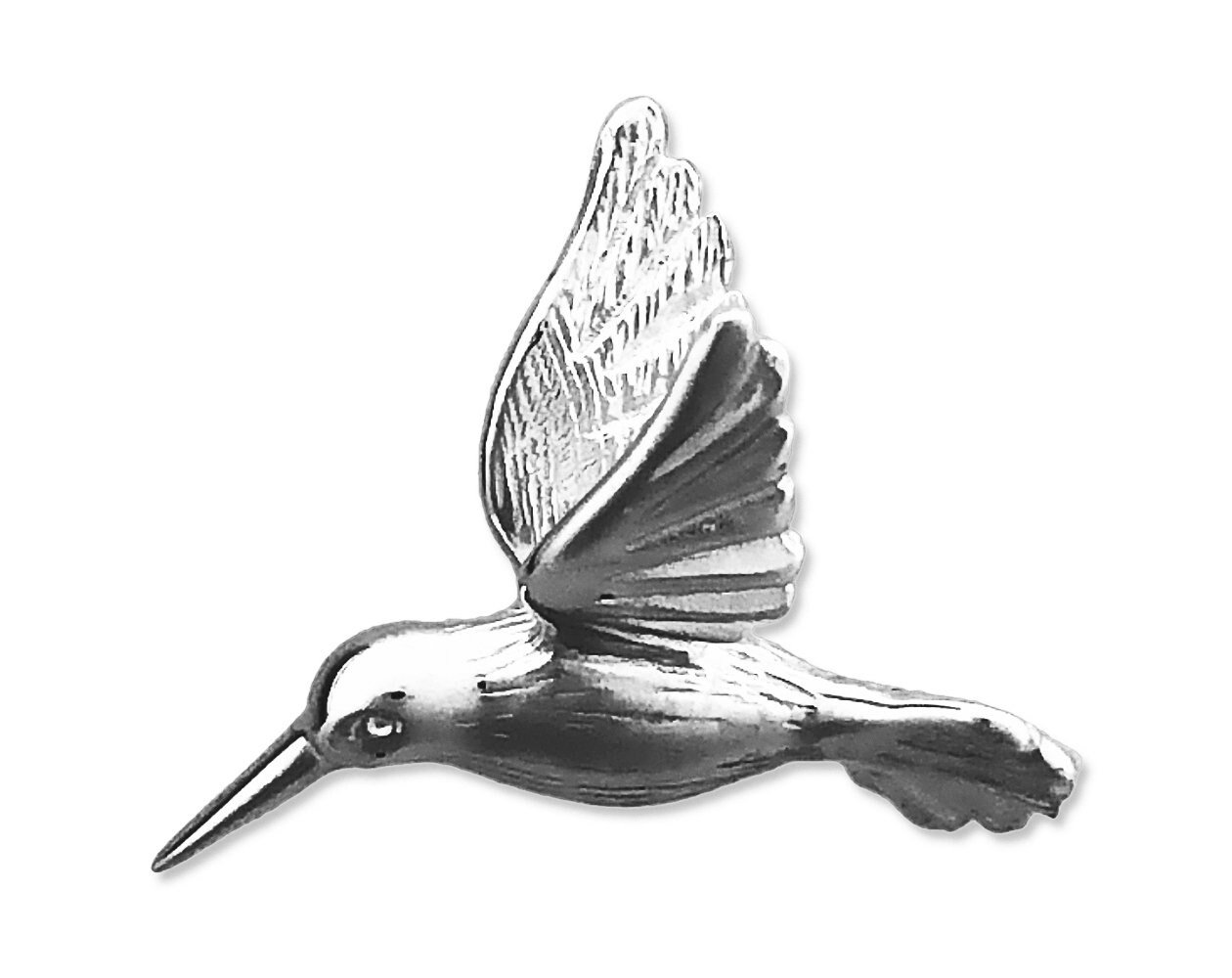 Details about   New Polished Rhodium Plated 925 Sterling Silver Hummingbird Charm 