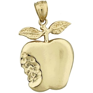 14K Gold 20MM Apple Charm