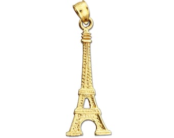 14K Gold Eiffelturm Anhänger