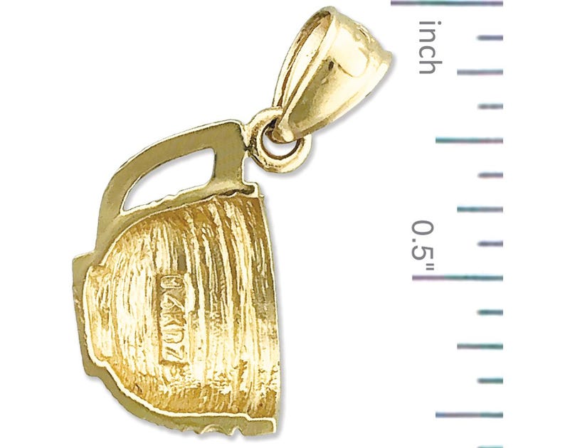 14K Gold Coffee Mug Charm image 2