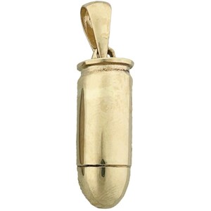 Pingente de ouro 14K 3D calibre 45 ACP