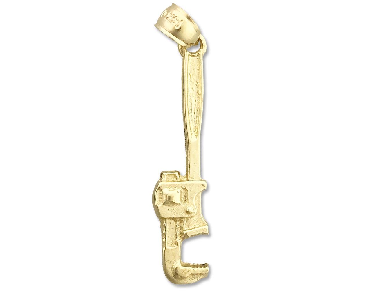 14K Gold 3D Monkey Wrench Pendant Etsy Canada