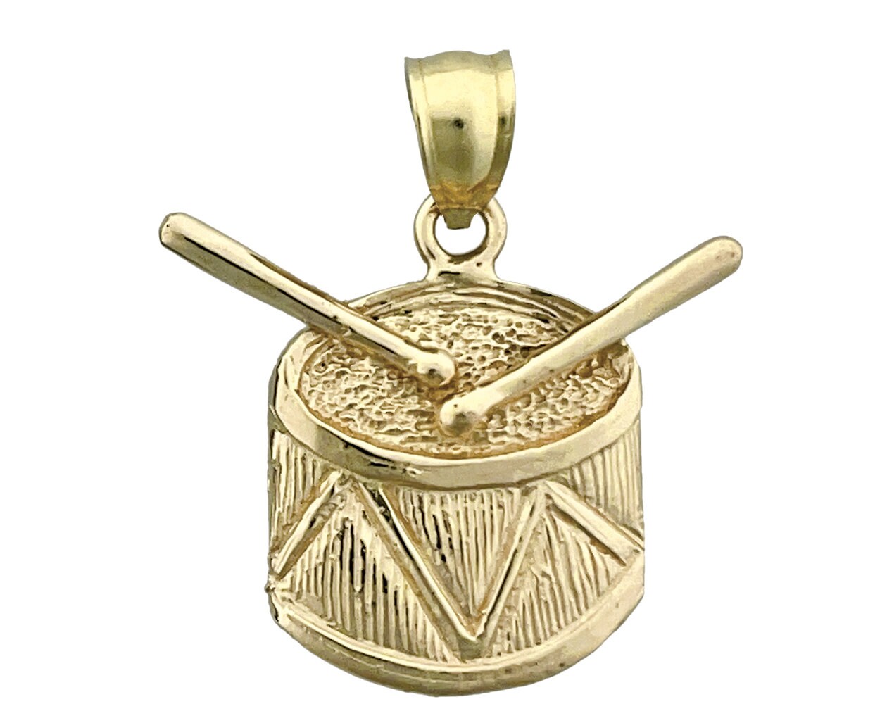 14k Drum Pendant - Etsy