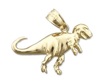 14K Gold T Rex Charm