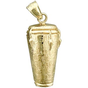 14K Gold Conga Drum Charm