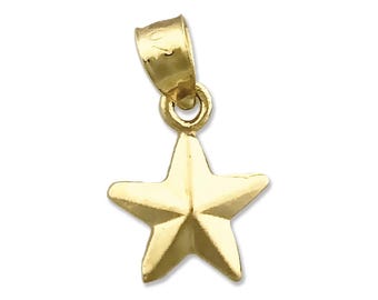 14K Gold Star Charm