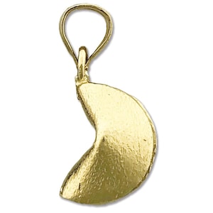 14K gouden 3D gelukskoekjesbedel